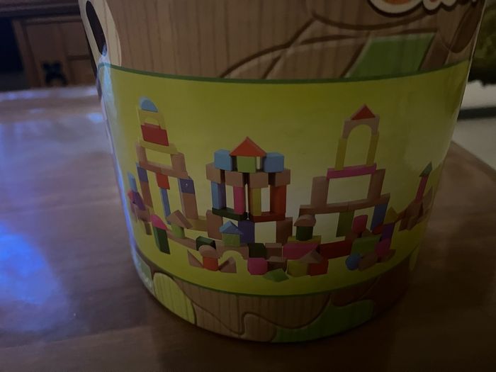 Baril de 97  pièces de construction en bois Okoïa 18 mois - photo numéro 3