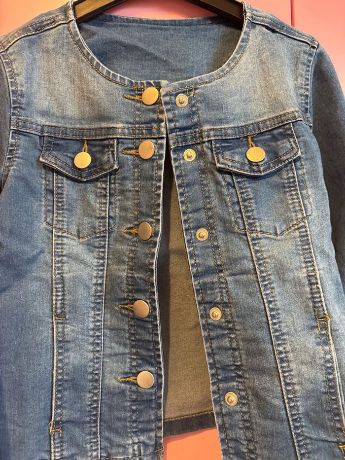 Blouson veste en jean Tissaia 6/7 ans - photo numéro 9