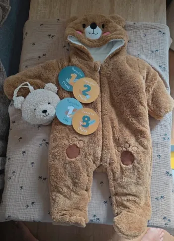 Combinaison pilote bébé ourson 🐻  Taille 80 (9-12 mois)