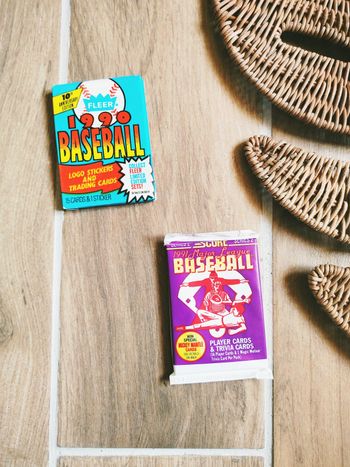 🧢 Lot 2 boosters baseball fleer 10 the anniversary et Série 2 major league