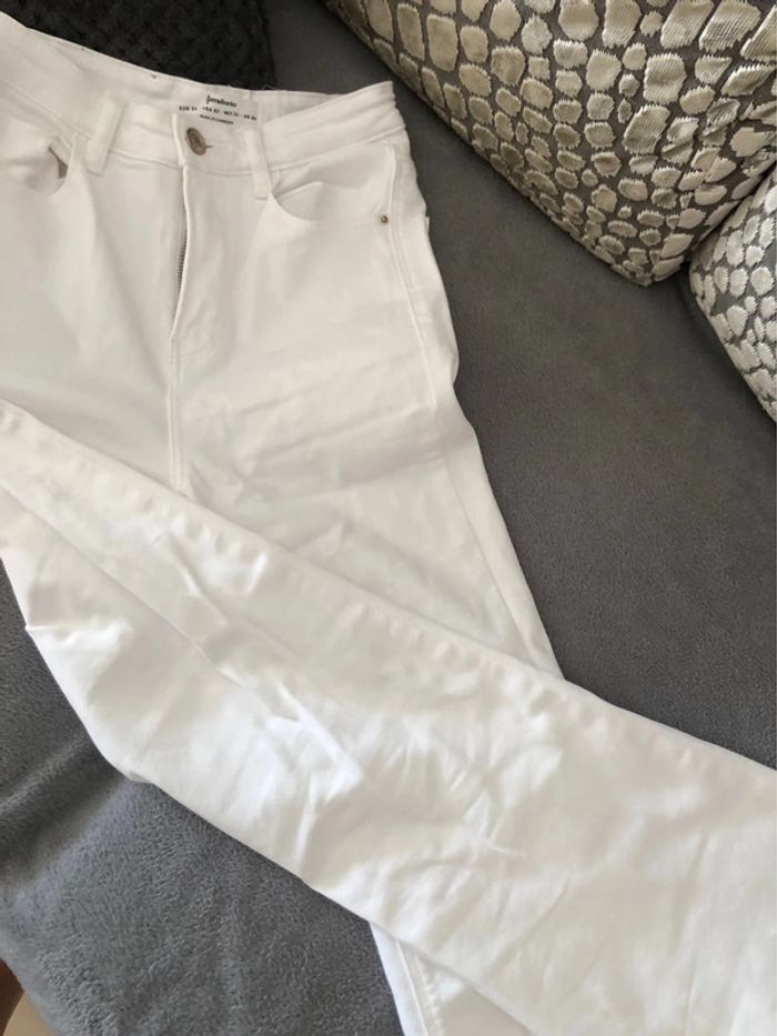 Jean blanc stradivarius taille 34 - photo numéro 4