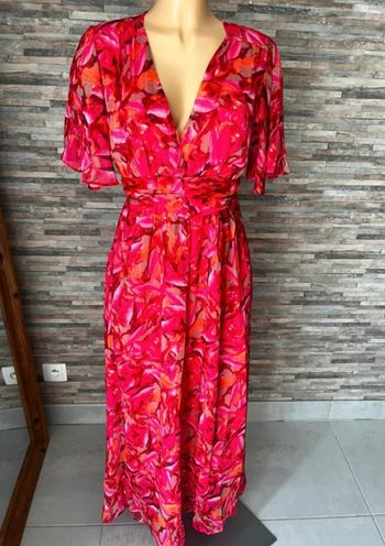 Robe longue rose rouge taille S/M