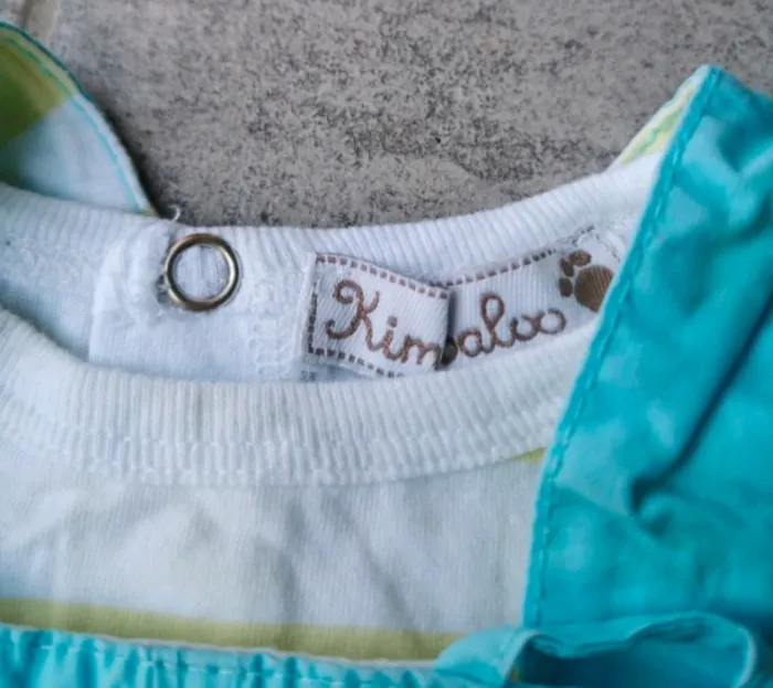 Ensemble salopette short et t-shirt bébé garçon 12 mois - photo numéro 3