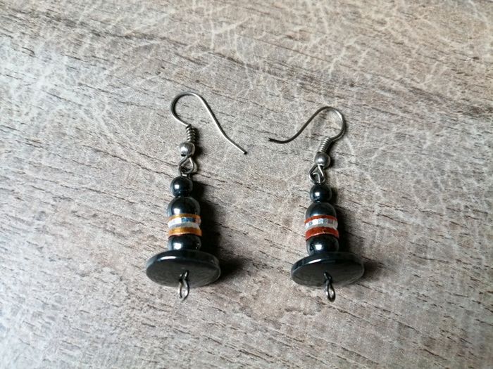 Boucle d'oreilles hématite