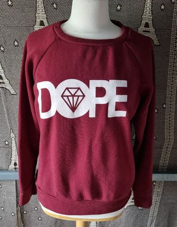 Sweat bordeaux Dope taille M-L
