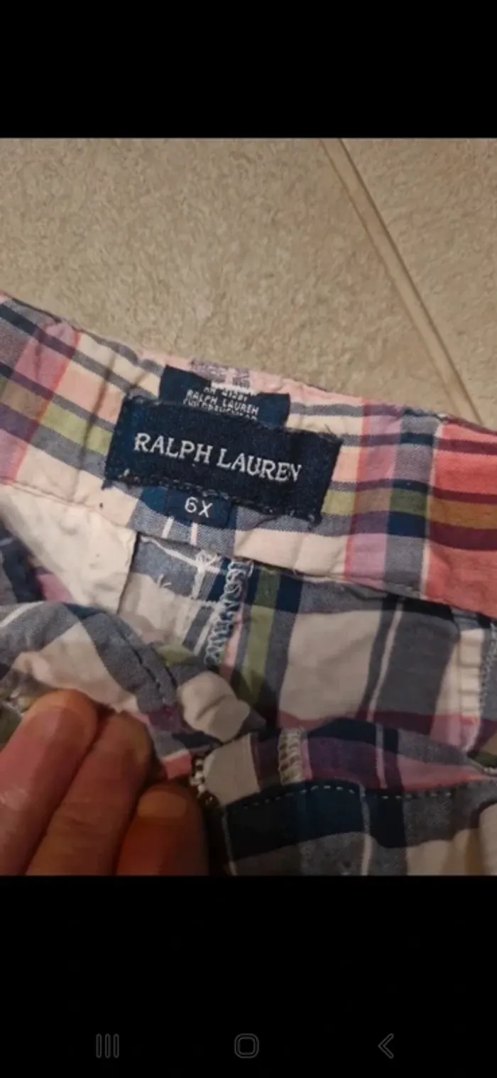 Short ralph lauren 7ans très bon état - photo numéro 2