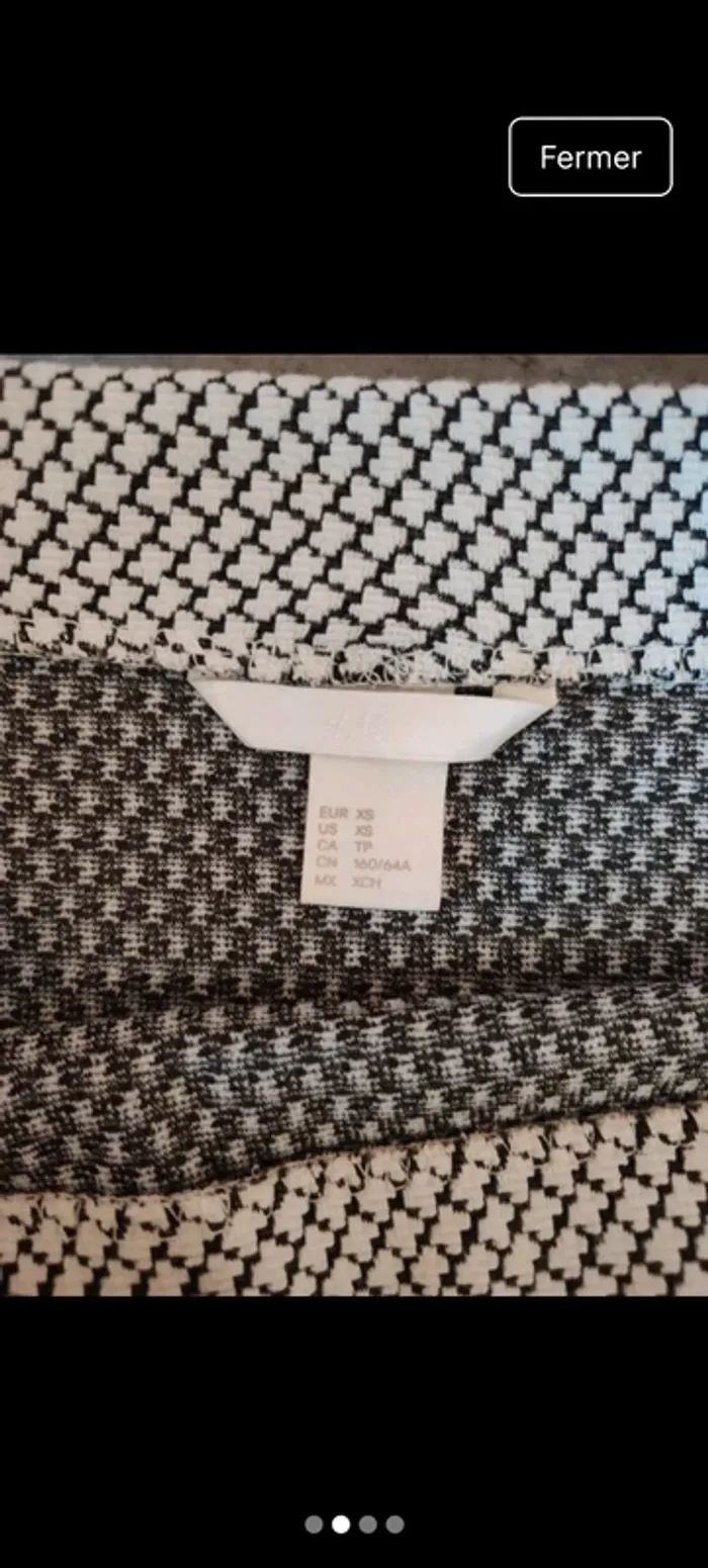 Mini jupe h&m xs croisé devant - photo numéro 2