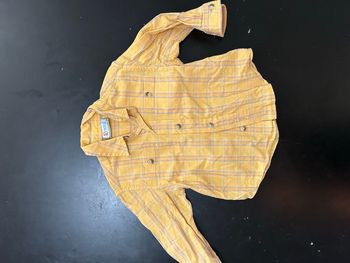 Chemise à carreaux jaune 12 mois 