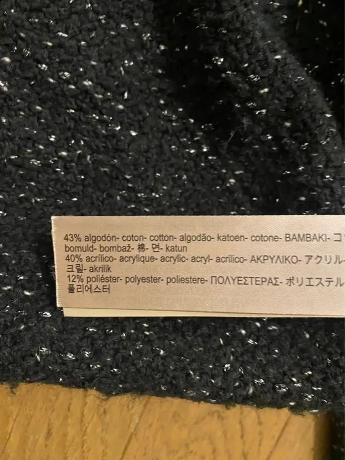 Veste en jacquard bleu marine Massimo Dutti taille S - photo numéro 4
