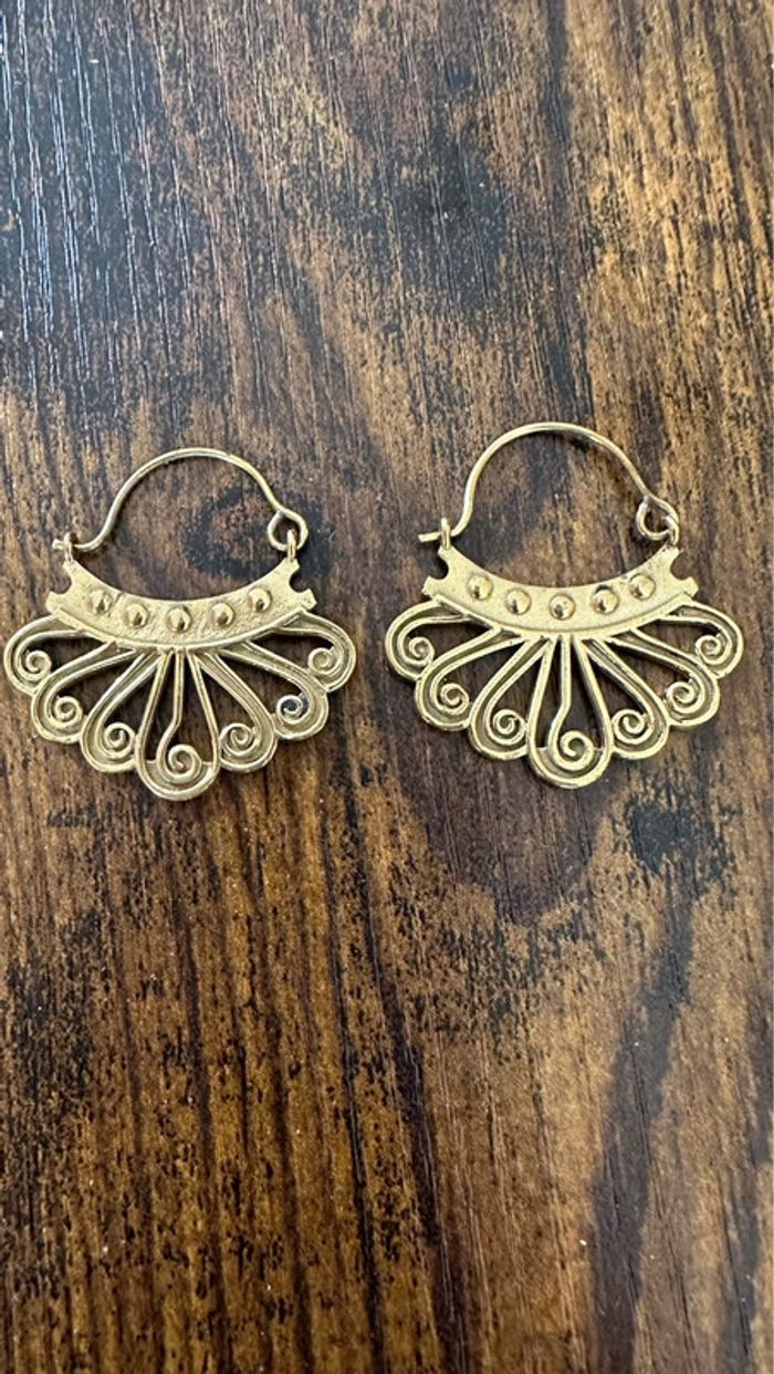 Boucles d'oreilles en laiton