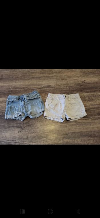 Lot shorts fille