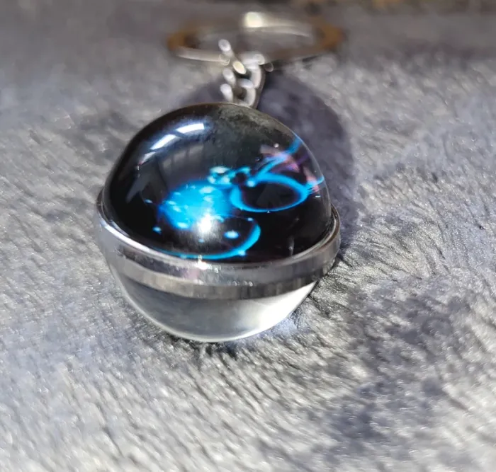 Porte-clés signe astrologique verseau - photo numéro 3