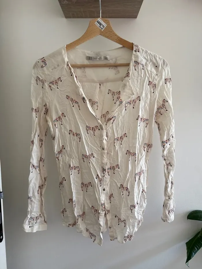 Blouse zèbre Zara
