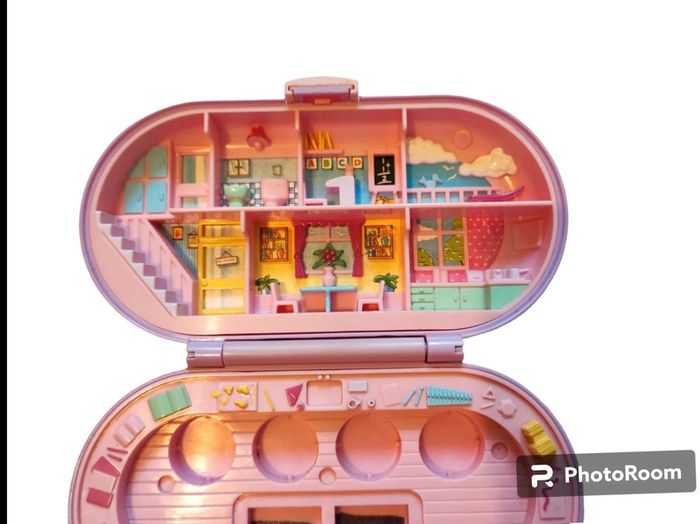 Polly pocket compact vintage stampin  school 1992 - photo numéro 2