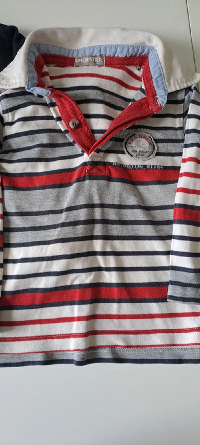 Lot de 2 polos manches longues - photo numéro 3