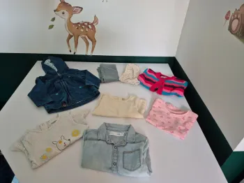 Lot Bébé Fille 9-12 mois - 8 pièces (Zara, Orchestra,ect)