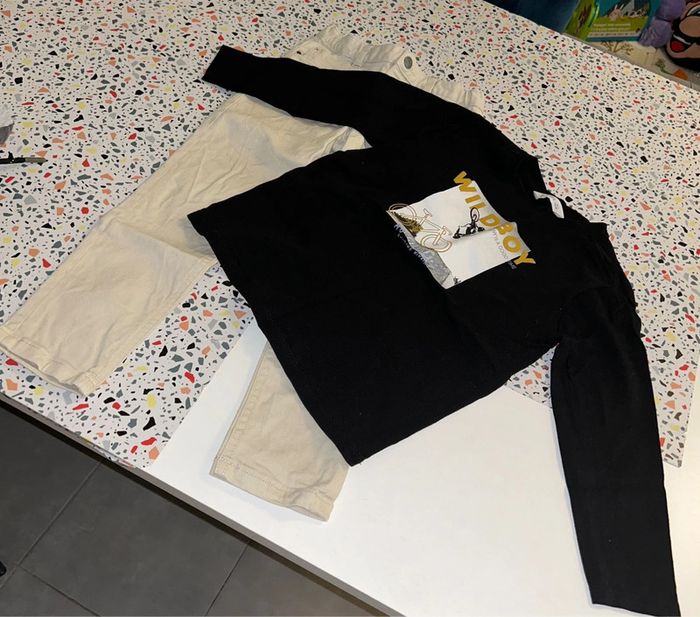 Ensemble jean/t-shirt mango 6 ans