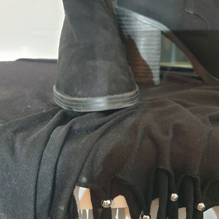 demi botte en daim noir - photo numéro 4