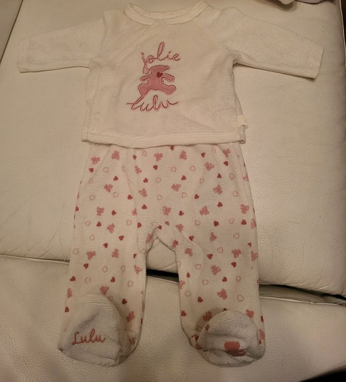 Lot de 3 pyjamas 1 mois