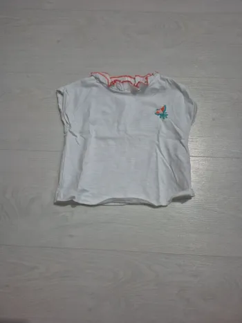 T-shirt manches courtes motif perroquet