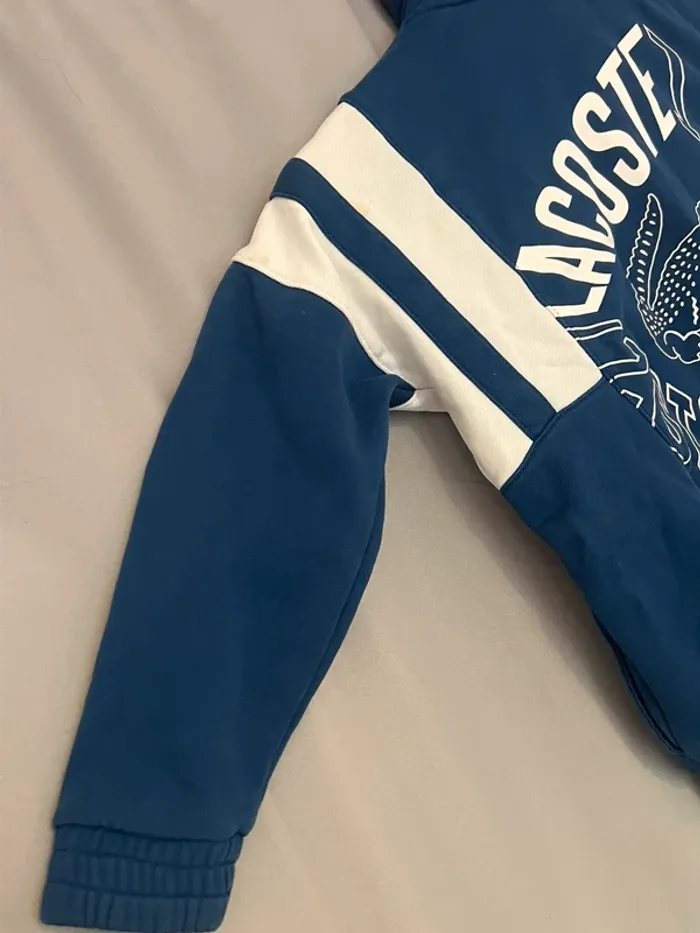 gilet lacoste bleu et blanc - photo numéro 8