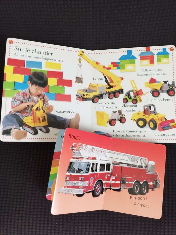 livres cartonnés couleurs et camions - photo numéro 2