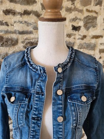 Veste en jean bleue foncée VILA Taille 34 36