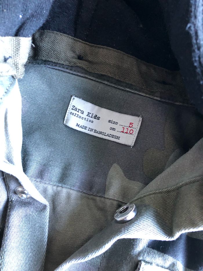 Veste chemise motif militaire Zara - Taille 5 ans - photo numéro 4