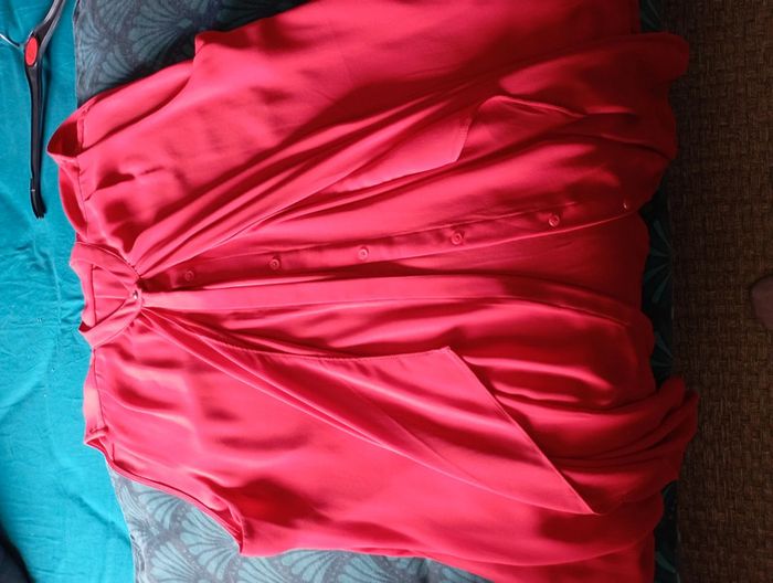 Blouse chic rouge cerise - photo numéro 8