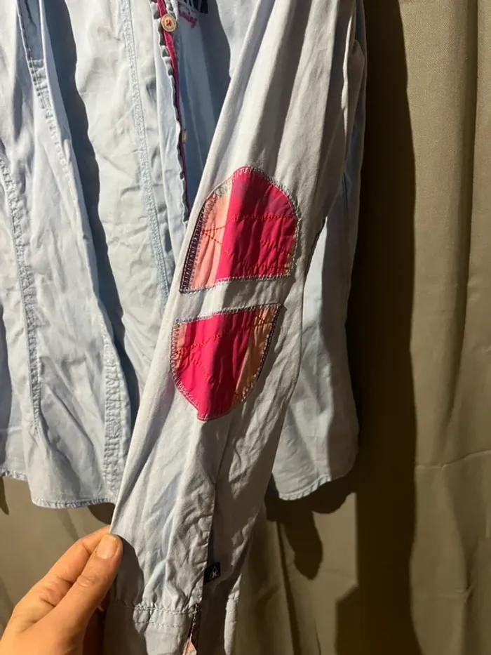 Chemise gaastra bleu clair fushia - photo numéro 5