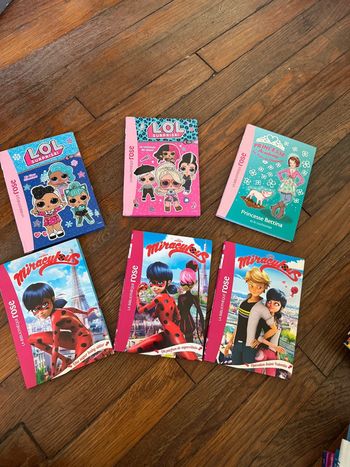 Lot 6 livres bibliothèque rose