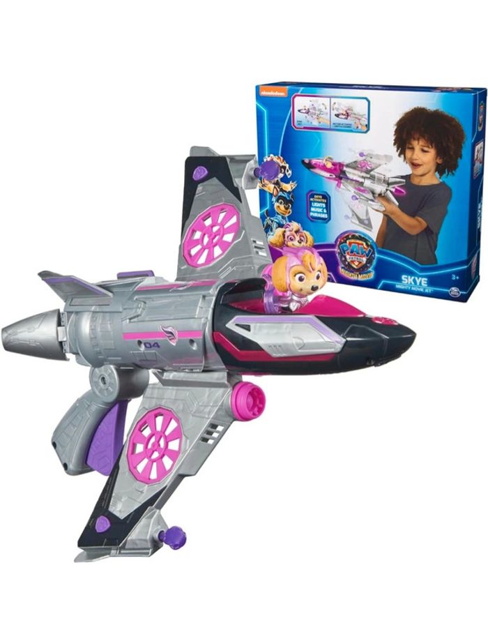 Grand Avion Jet - La Pat Patrouille, Skye/Stella - Paw patrol ( 40cm ) - photo numéro 11