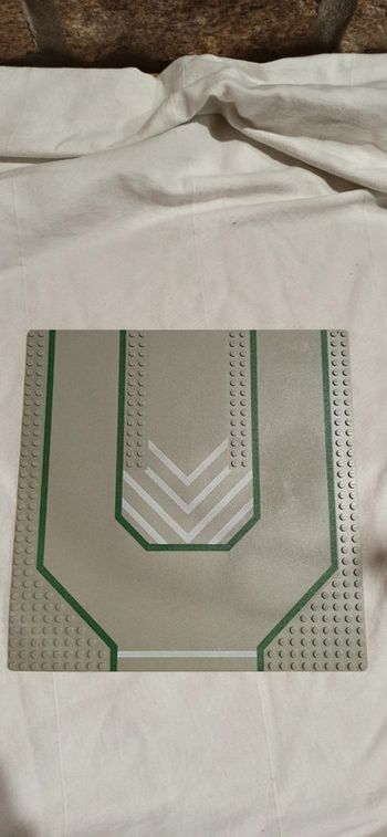 Plaque de base route lego grise