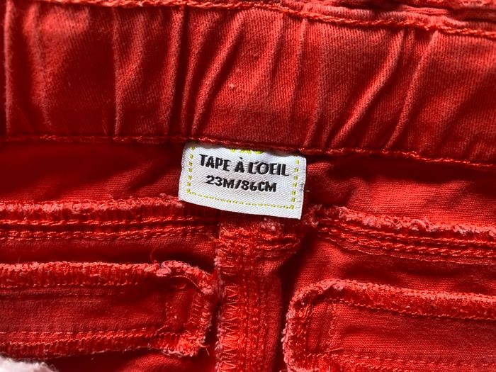 Joli pantalon saumon à plis 2 ans tape à l'œil - photo numéro 4