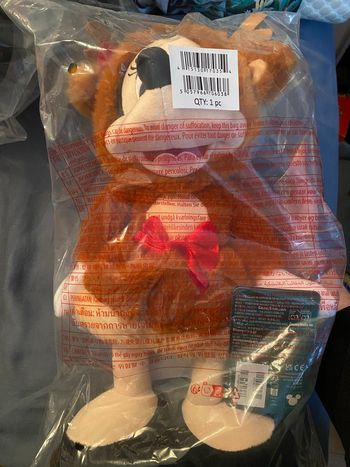 Peluche Minnie renne 2025 Noël