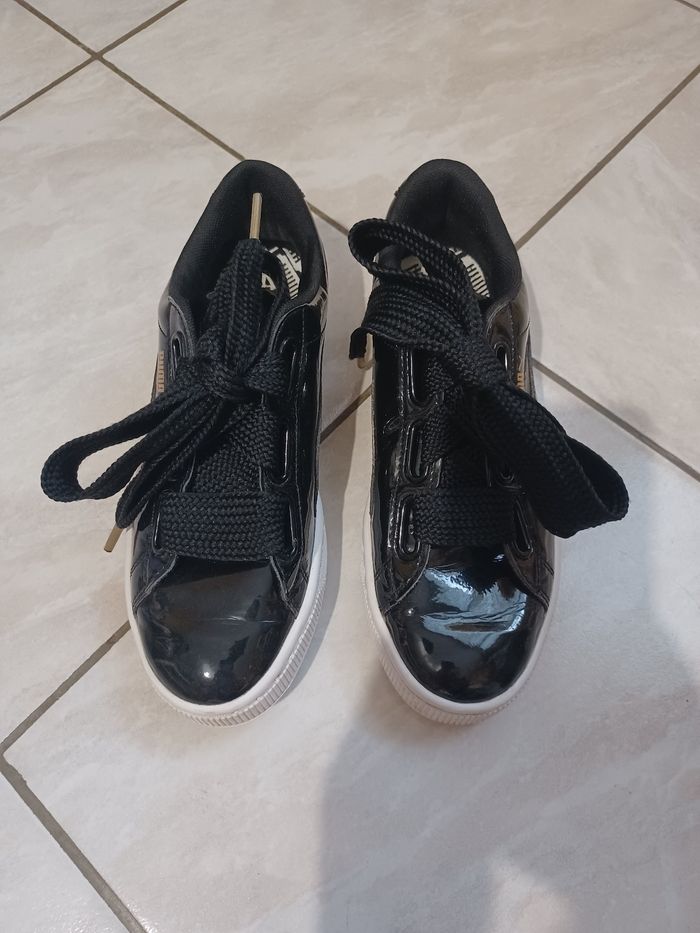 Puma noir vernis