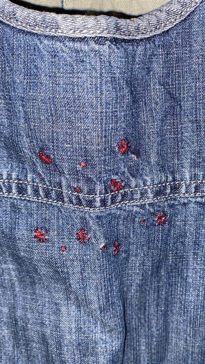 Salopette jeans doublée Jean Bourget 18 mois large - photo numéro 3