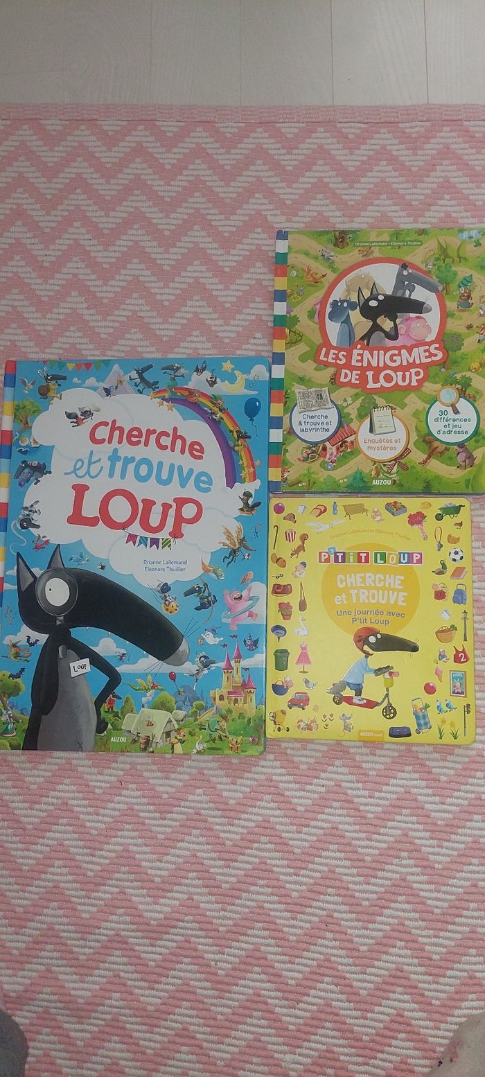 Lot de 3 livres cartonnés
Cherche et trouve Le loup + 1
offert - photo numéro 3