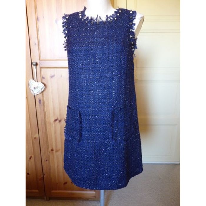 Suncoo - Robe bleue/dorée T40