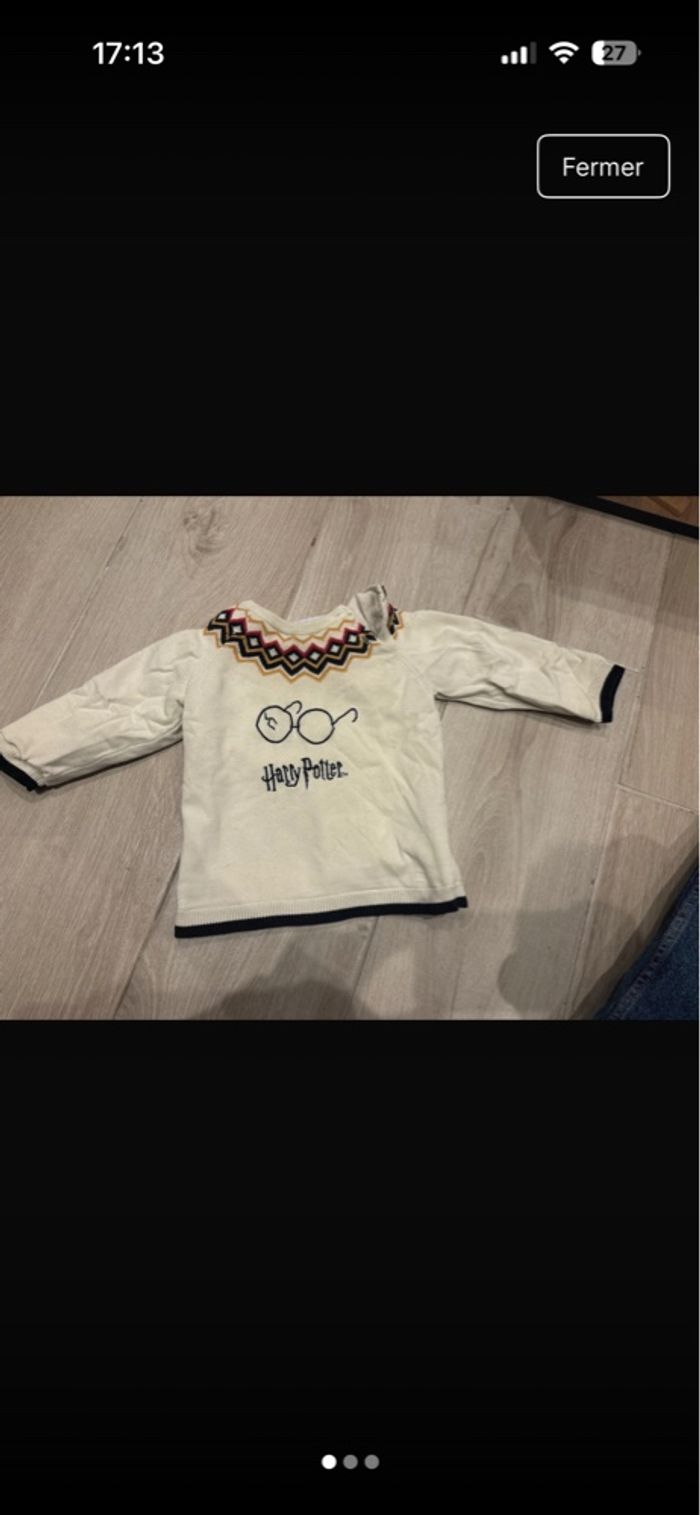 Pull 18 mois Harry Potter