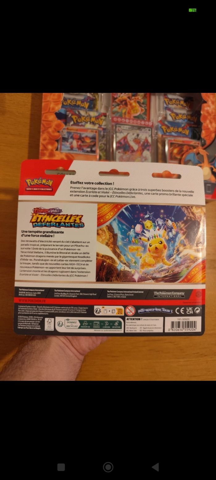 Lot coffrets cartes Pokémon Tripack EV8 Coffret dracaufeu premium EV1 EV2 EV3 - photo numéro 4