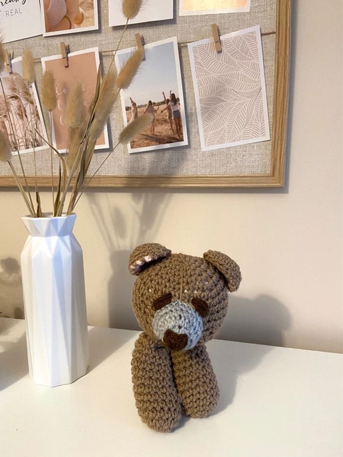 Peluche crochet ourson
