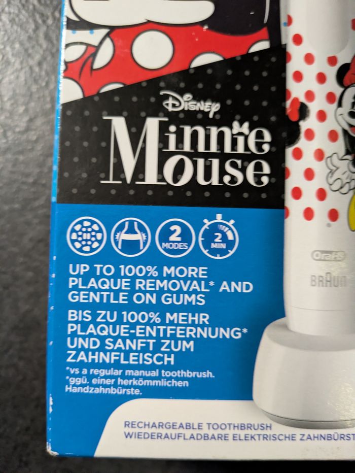 Brosse à dents minnie oral b - photo numéro 2