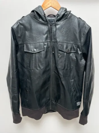 Rip Curl Perfecto jacket fake leather black Mens M