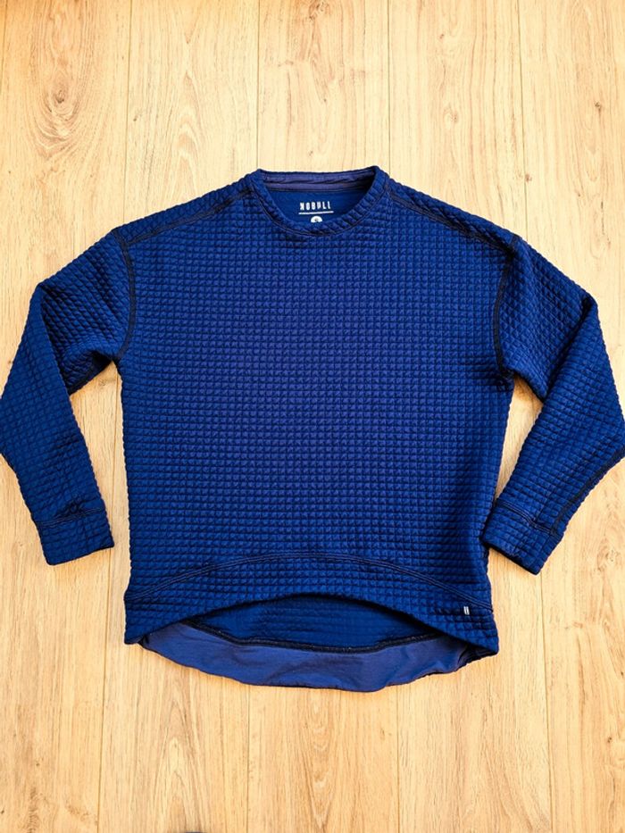 Pull Nobull matelassé bleu marine taille S femme - photo numéro 2