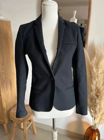 Veste de blazer noire Bérénice