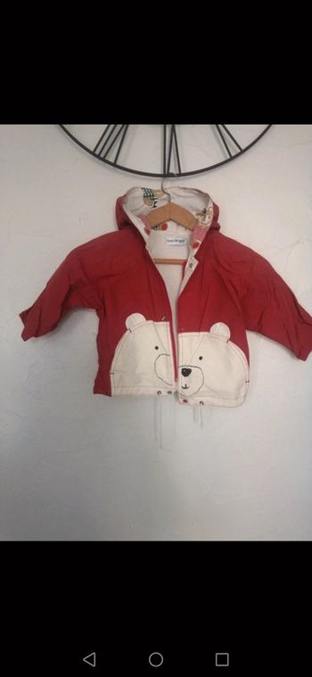Imperméable Rouge Berlingot 18 mois