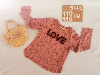 Tee-shirt 👸 love, H&M, 5ans