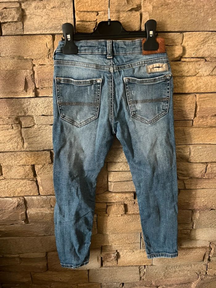 Jean taille 5-6 ans / 116cm taille ajustable bouton pression - photo numéro 4