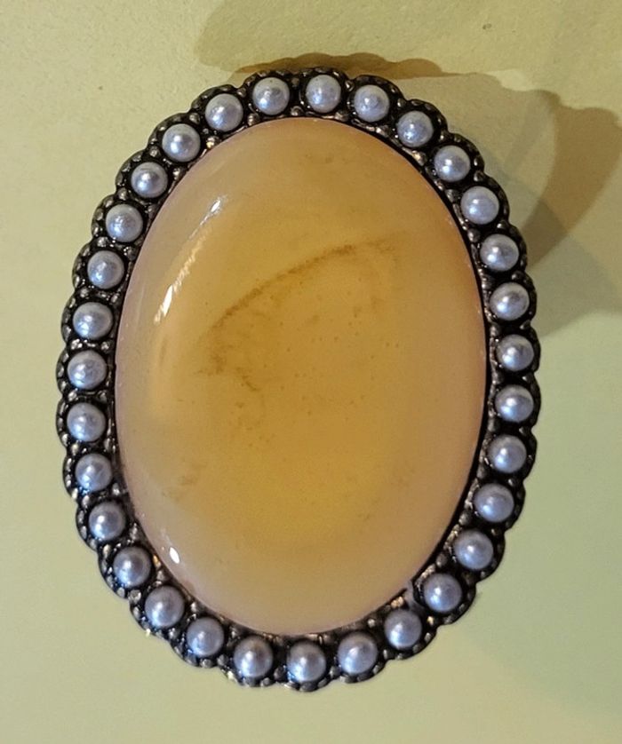 Bague ajustable perle et nacré Nouméa Neuve